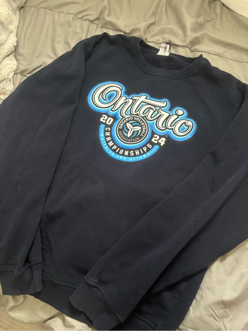 Ontario Championships Navy Graphic Crew Sweatshirt